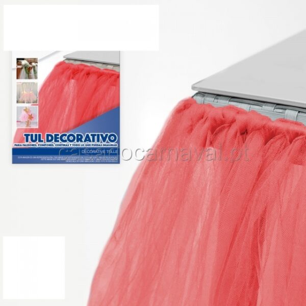 ROLO DE TUTU DECORATIVO VERMELHO 45MT