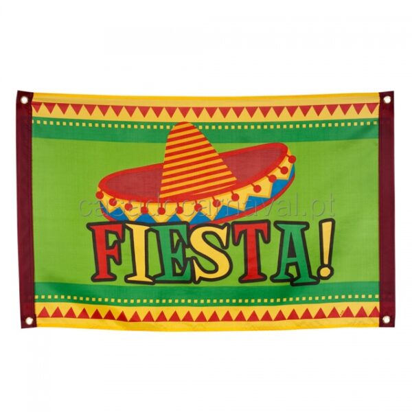 BANDEIRA FIESTA MEXICANA 60X90CM