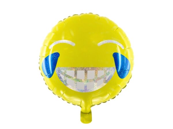 BALÃO EMOJI METALICO SORRIDENTE 45CM