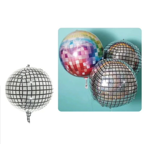 BALÃO METÁLICO DISCO SOUND 60CM