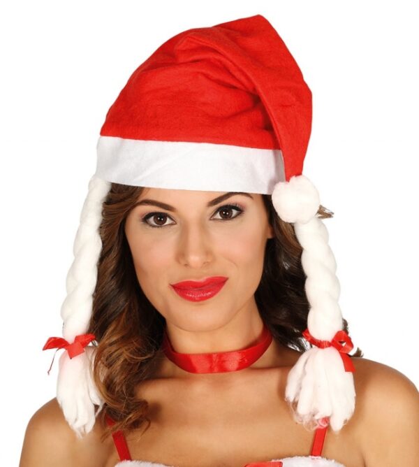 GORRO MÃE NATAL COM TRANÇAS