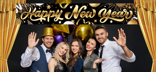 BANNER LETREIRO HAPPY NEW YEAR