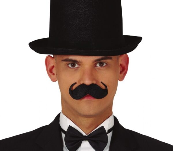 BIGODE INGLÊS HOMEM PRETA