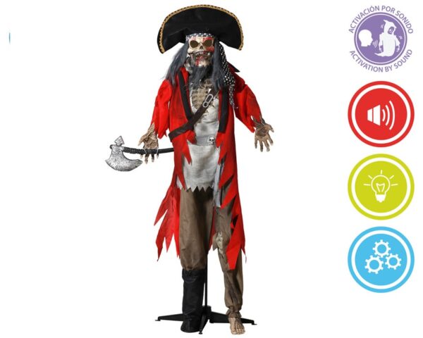 PIRATA ESQUELETO DECORATIVO 190CM