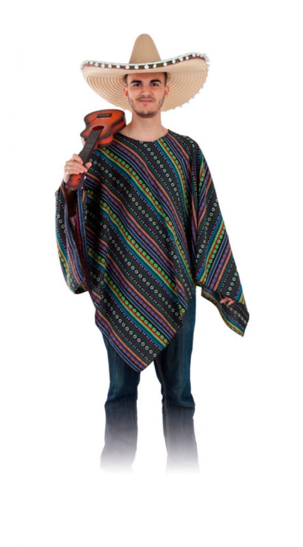 PONCHO MEXICANO ADULTO