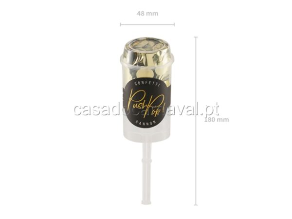 CONFETI PUSH POP DOURADO