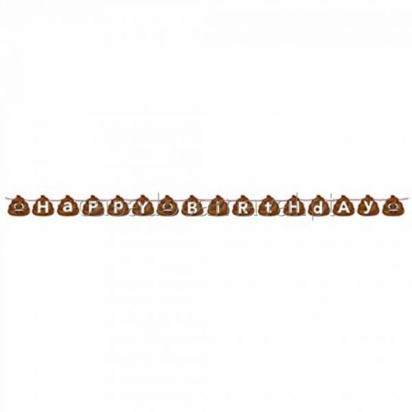 EMOJI POO BANNER 170CM